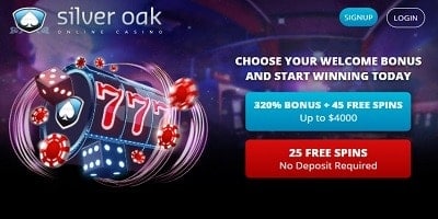 Silver Oaks - 25 Free Spins